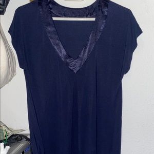 Navy Blue V-Neck Shirt